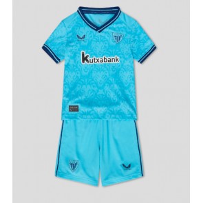 Athletic Bilbao Replika Babytøj Udebanesæt Børn 2023-24 Kortærmet (+ Korte bukser)
